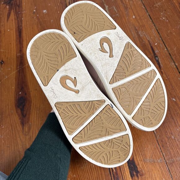 OLUKAI Kiihele Womens 7.5 Pink Fold Over Slip On Casual Shoes Sneakers - Picture 5 of 6